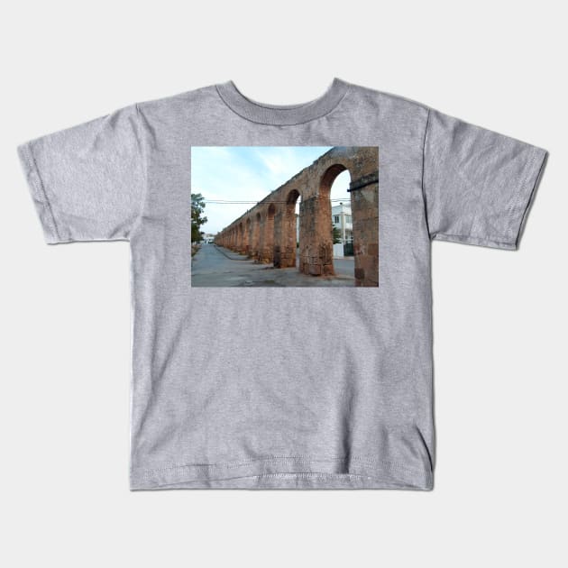 Roman Aqueduct, Tunis Kids T-Shirt by tomg